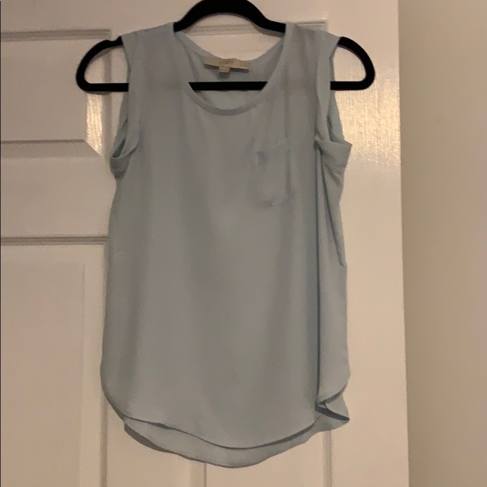 LOFT light blue blouse